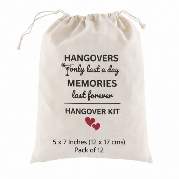 Funny_Favor_Bags_for_Wedding,_Shower,_Bachelorette_-_Hangovers_Only_Last_a_Day_Hangover_Kit_bags,_Drawstring_Bag,_(Pack_of_12)