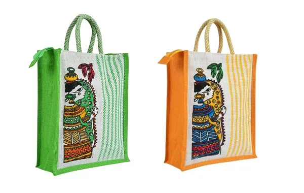 PACK_OF_2_GREEN_AND_YELLOW_STRIPE_DURGA_JUTE_BAG