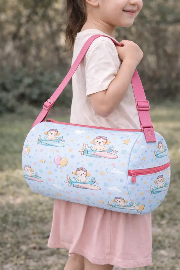Kids_Duffel_Bag_Light_Blue_with_Puppy_Airplane_Print