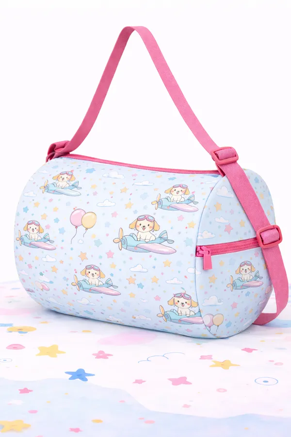 Kids_Duffel_Bag_Light_Blue_with_Puppy_Airplane_Print