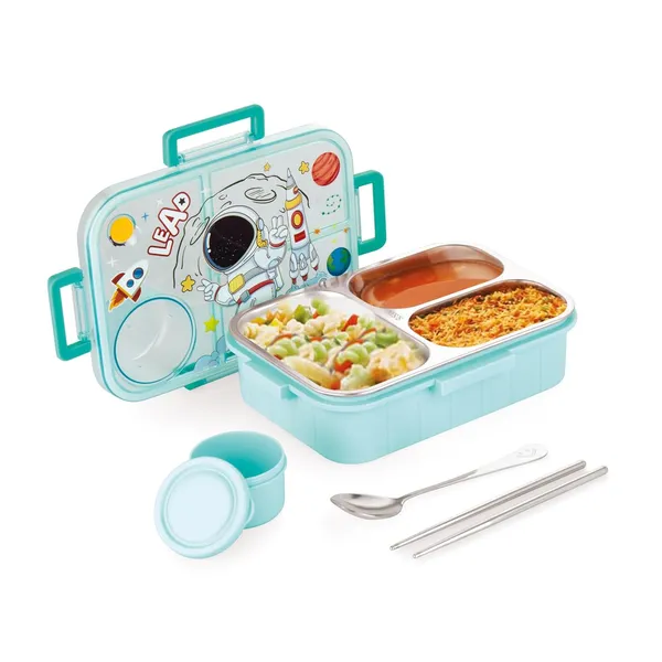 Kids_Lunch_Box_Astronaut_Printed_with_Inner_Stainless_Steel_3_Compartment_1_Small_Container_Air-Tight_Leakproof_BPA_Free_750ml+80ml-_Blue