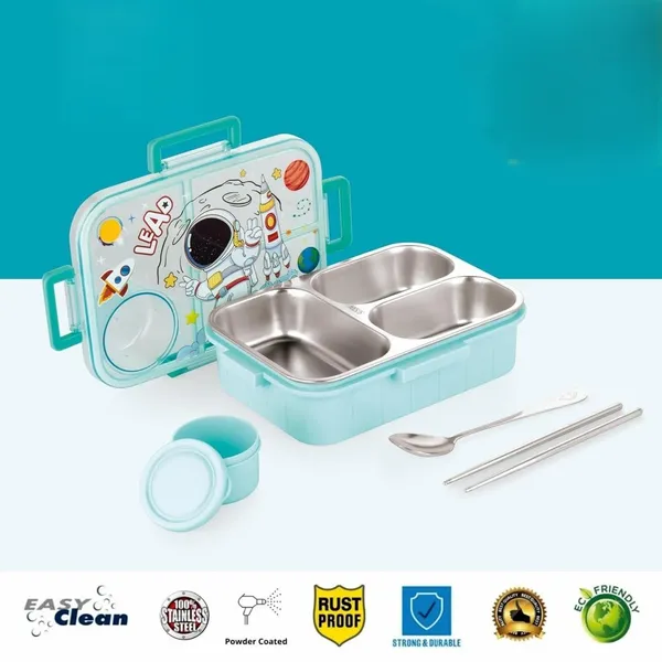 Kids_Lunch_Box_Astronaut_Printed_with_Inner_Stainless_Steel_3_Compartment_1_Small_Container_Air-Tight_Leakproof_BPA_Free_750ml+80ml-_Blue
