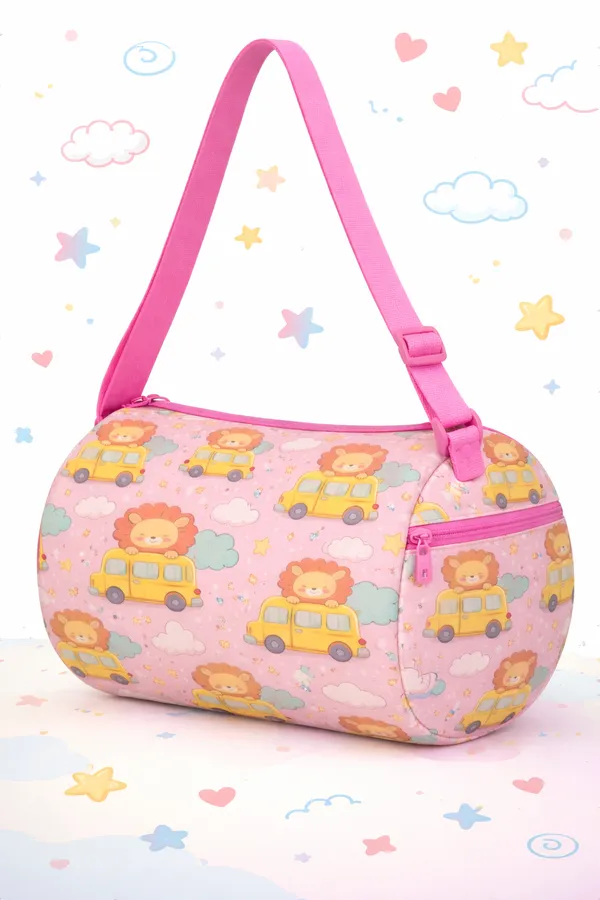 Lion_and_School_Bus_Duffle_Bag