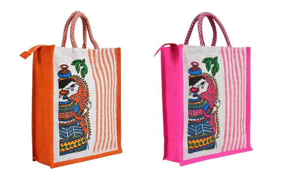 Orange_And_Pink_Stripe_Durga_Jute_Bag_-_Pack_Of_2
