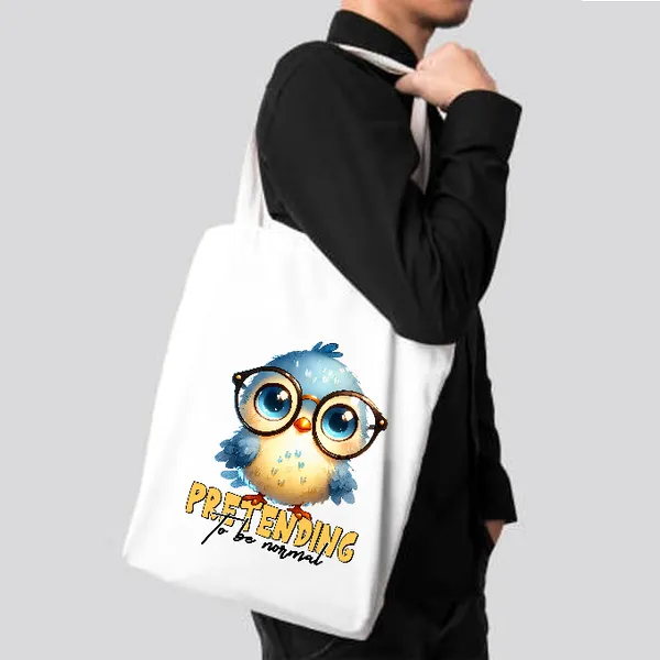Pretending_To_Be_Normal_-_Printed_Tote_Bag