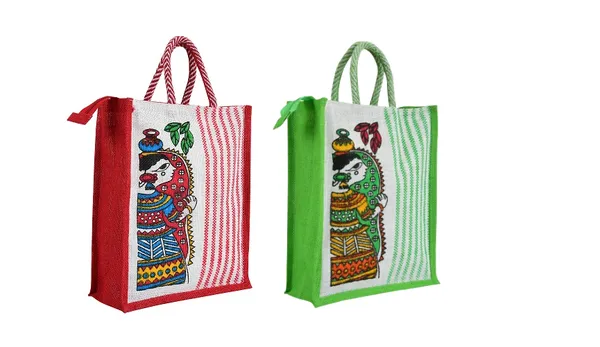 PACK_OF_2_RED_AND_GREEN_STRIPE_DURGA_JUTE_BAG