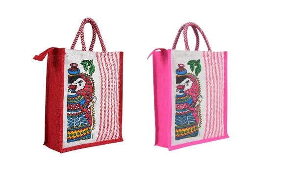 PACK_OF_2_RED_AND_PINK_STRIPE_DURGA_JUTE_BAG