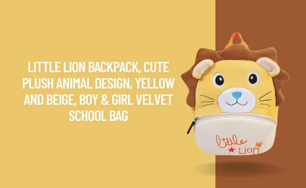 Little_Lion_Kids_Velvet_School_Bag_Plush_Backpack_For_Baby_Girls_And_Boys_Ideal_For_Preschool_And_Picnic_Use_Ages_2_To_5_Years