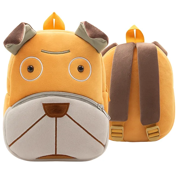 Woofy_Dog_Shaped_Backpack,_Cute_Animal_Design,_Brown_and_Yellow,_Perfect_for_School_and_Travel