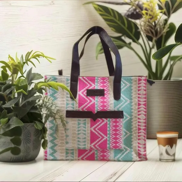 Pink_And_Blue_Handwoven_Hand_Bag_For_Women