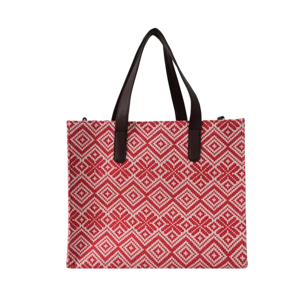 Red_Premium_Patterned_Hand_Bag_For_Women