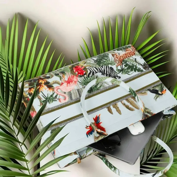 White_Bird_Print_Customize_Hand_Bag_For_Women
