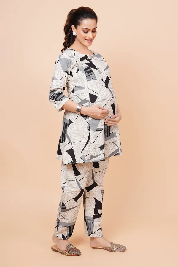 Cotton_Flex_Feeding_&_Maternity_Cord_set_With_Zippers_(Top_&_Bottom)