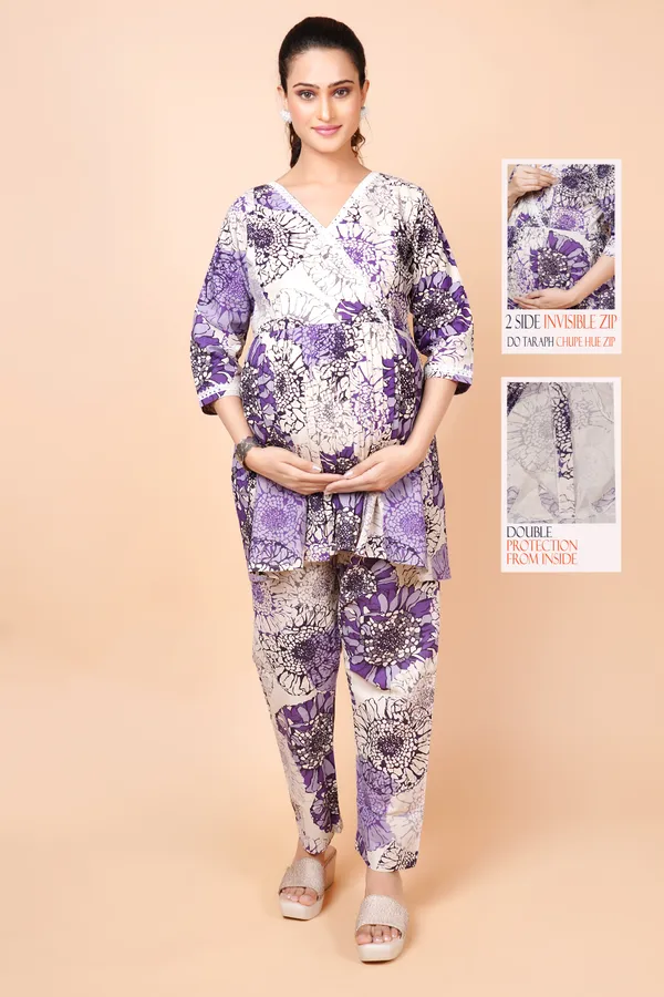 Cotton_Flex_Feeding_&_Maternity_Cord_set_With_Zippers_(Top_&_Bottom)