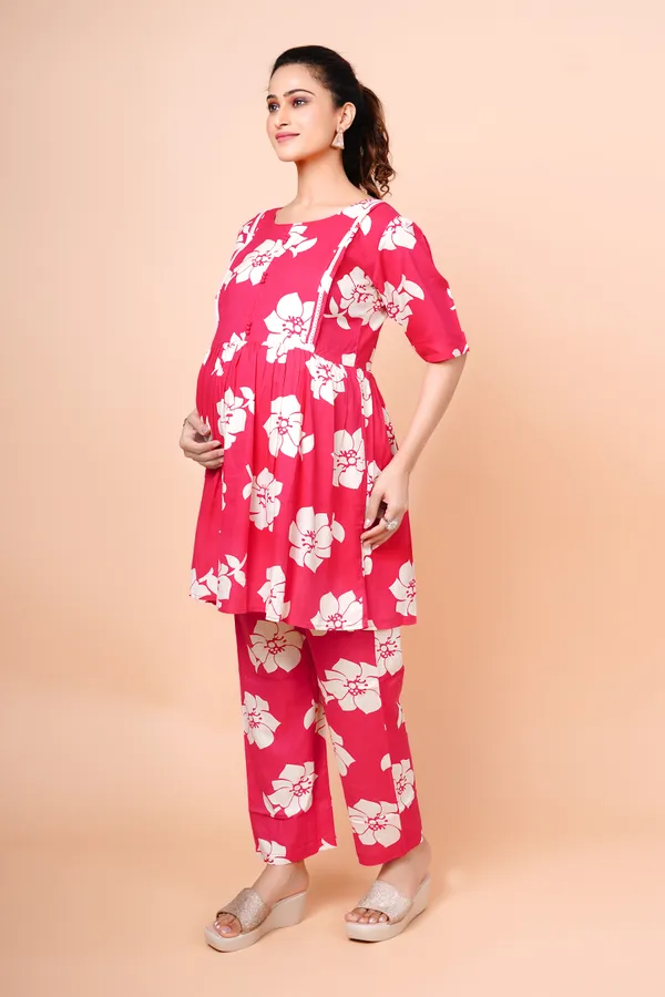 Rani_Printed_Feeding_&_Maternity_Cord_set_With_Zippers_(Top_&_Bottom)