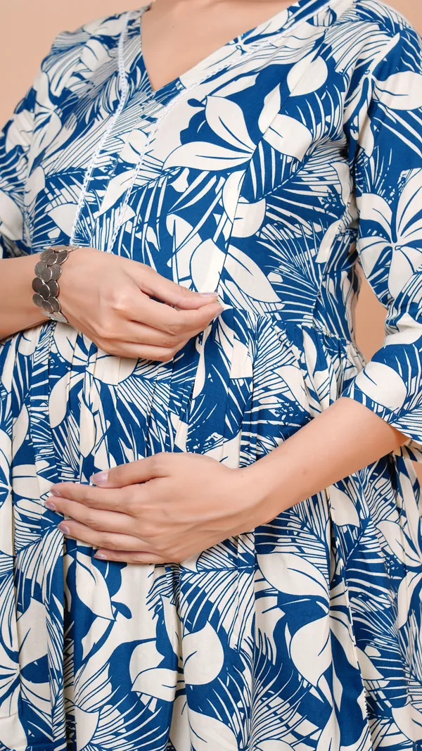 Blue_Printed_Feeding_&_Maternity_Cord_set_With_Zippers_(Top_&_Bottom)