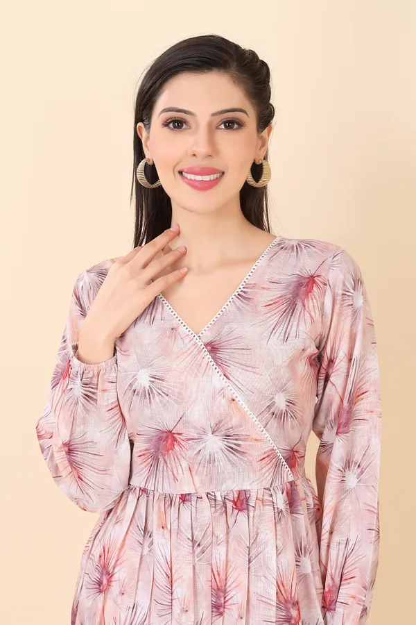 Coral_Peach_Cotton_Embellished_Floral_Printed_Co-Ord_Set_|_For_Women