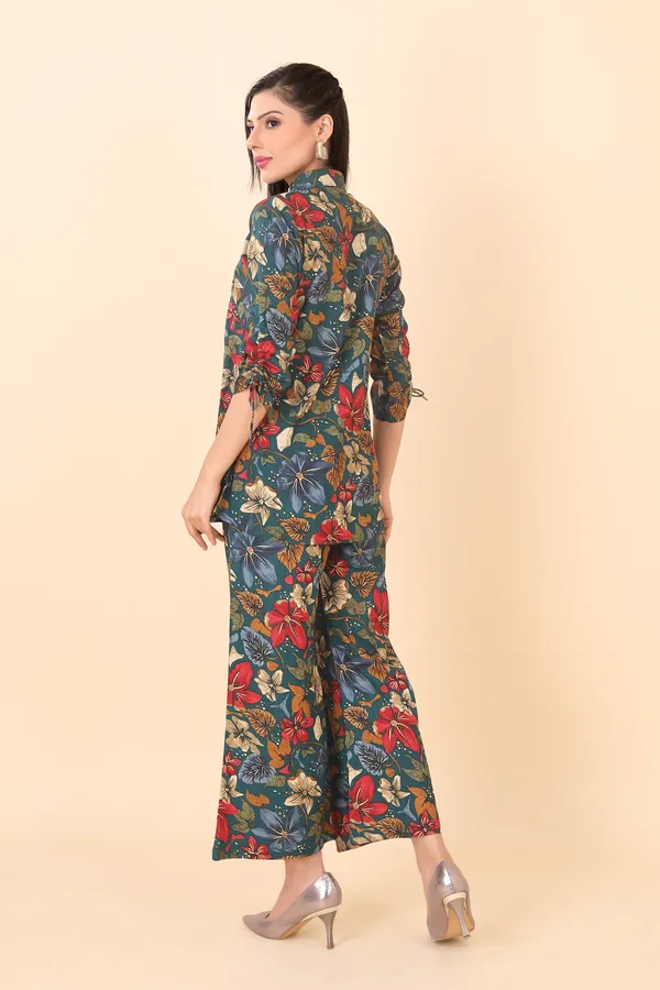 Green_Cotton_Embellished_Floral_Printed_Co-Ord_Set_|_For_Women
