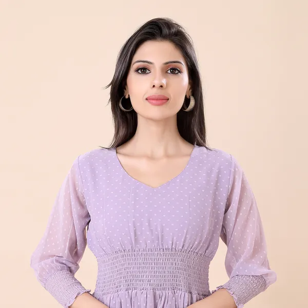 Lilac_Georgette_Self_Woven_Dress_|_For_Women