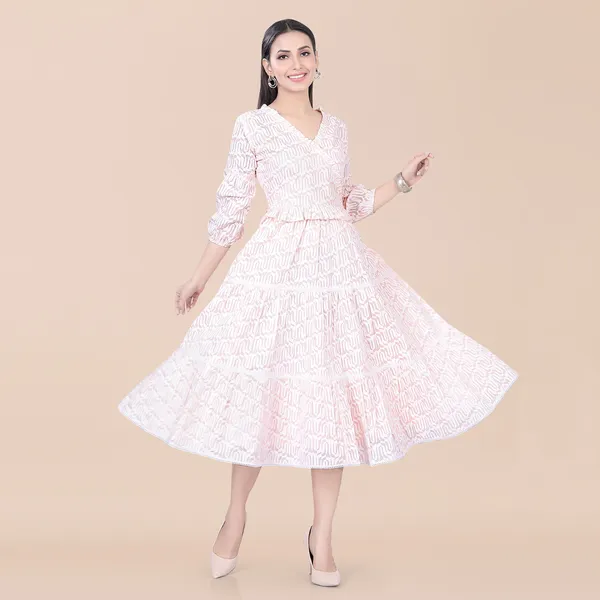Baby_Pink_Cotton_Embellished_Abstract_Printed_Dress_|_For_Women