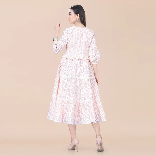 Baby_Pink_Cotton_Embellished_Abstract_Printed_Dress_|_For_Women