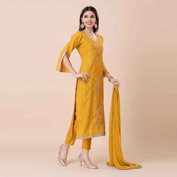 Mustard_Yellow_Silk_Embellished_Embroidered_Suit_Set_|_For_Women