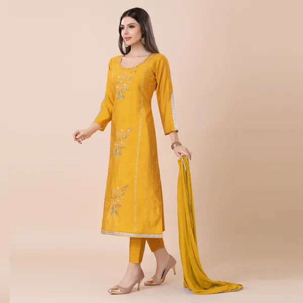Mustard_Yellow_Silk_Embellished_Embroidered_Suit_Set_|_For_Women