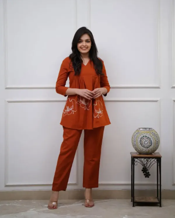 Maroon_Cotton_Regular_Co_Ord_Set_For_Women