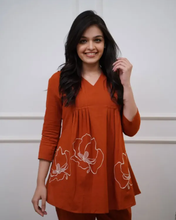 Maroon_Cotton_Regular_Co_Ord_Set_For_Women