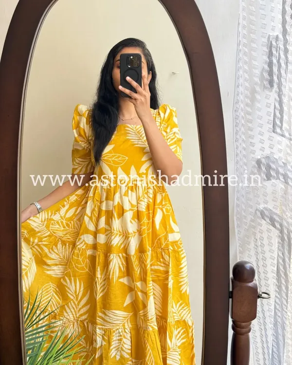 Yellow_Cotton_Regular_Dress_For_Women