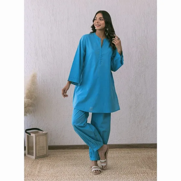 Blue_Cotton_Regular_Co_Ord_Set_For_Women