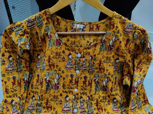 Musturd_Yellow_Cotton_Regular_Dress_For_Women