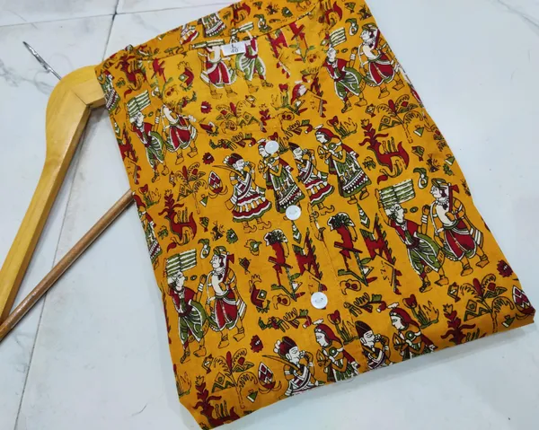 Musturd_Yellow_Cotton_Regular_Dress_For_Women