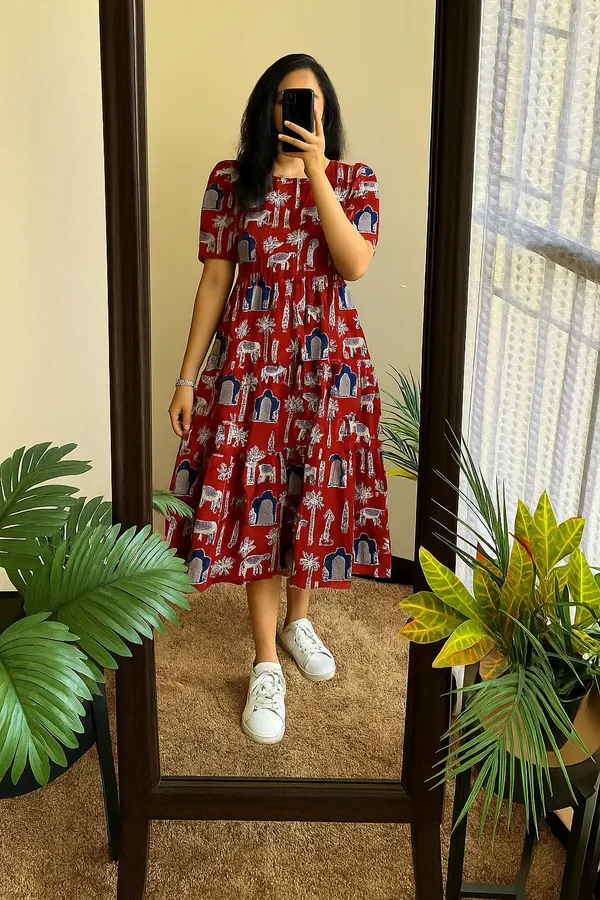 Maroon_Mehfil_Tier_Dress