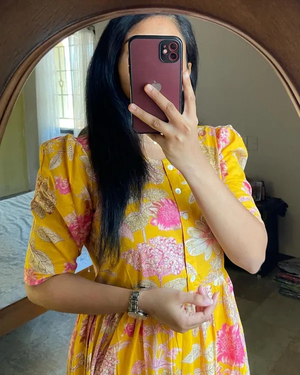 Yellow_Cotton_Regular_Dress_For_Women