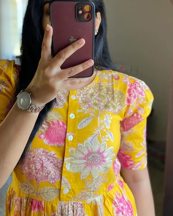 Yellow_Cotton_Regular_Dress_For_Women