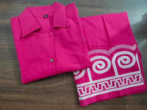 Pink_Cotton_Regular_Co_Ord_Set_For_Women