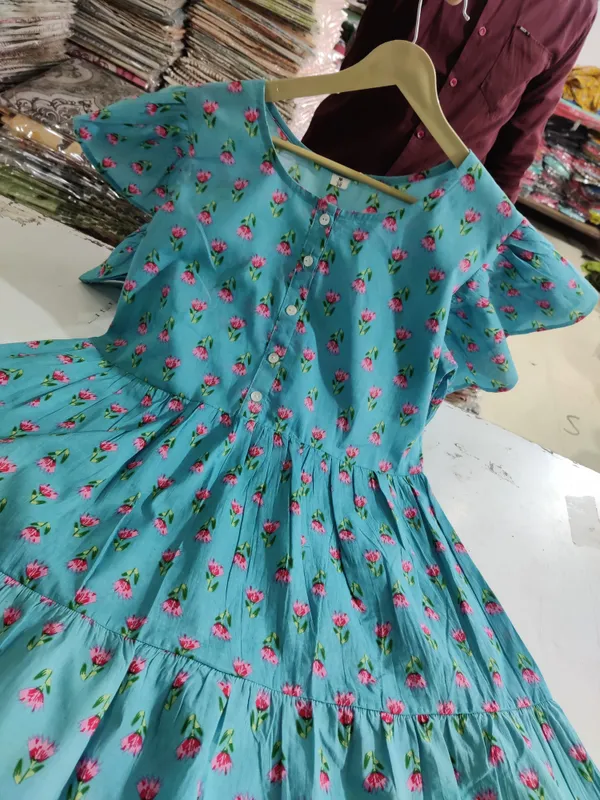 Mint_Petal_Flutter_Sleeve_Cotton_Dress
