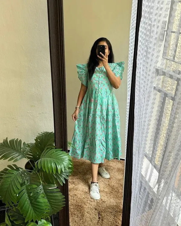 Mint_Petal_Flutter_Sleeve_Cotton_Dress