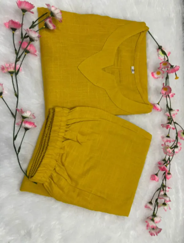 Yellow_Cotton_Regular_Co_Ord_Set_For_Women