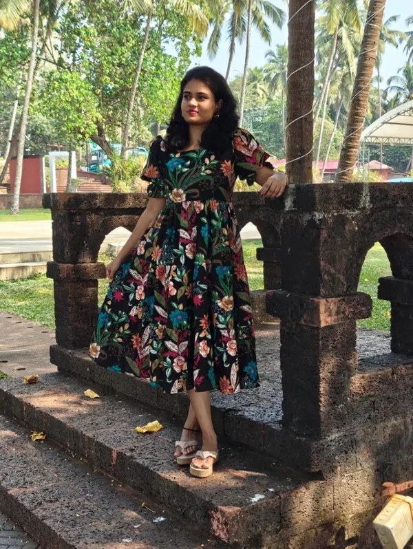 Black_Cotton_Regular_Dress_For_Women