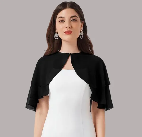 Black_Georgette_Laye_Overlay_Sheer_Cape_Poncho_Shrug_For_Women