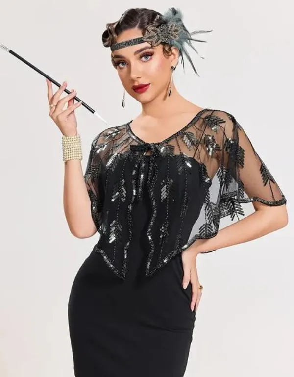 Black_Beaded_Sequin_Shawl_Flapper_Wrap_Evening_Dress_Cape_Poncho_With_Leaf_Embroidery_For_Women
