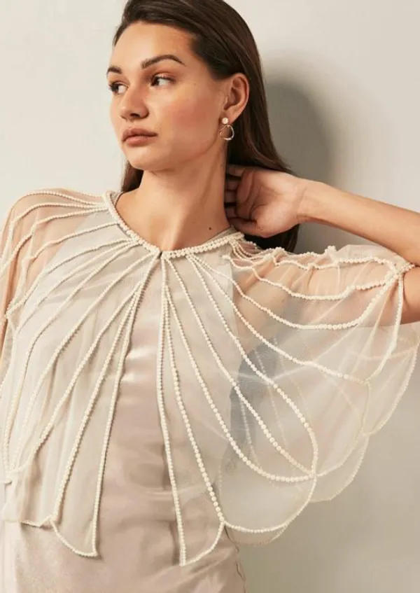 White_Pearl_Poncho,_Poncho_&_Wrap_Bridal_Look_Fit_For_A_Queen_For_Women