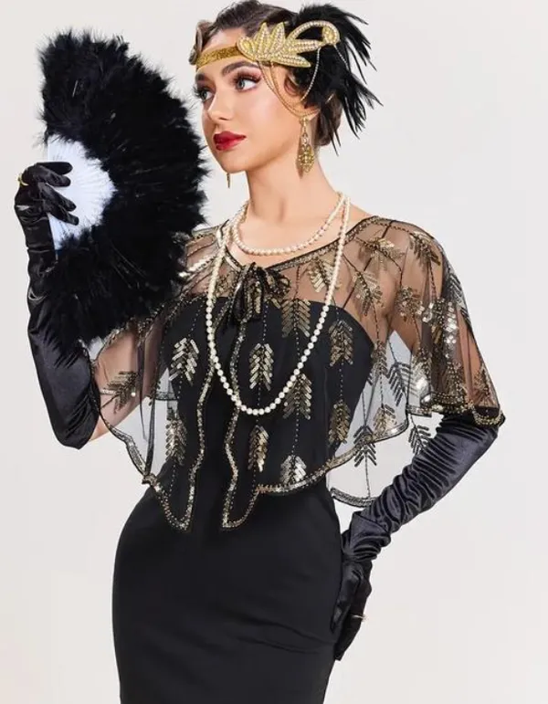 Black_Beaded_Sequin_Shawl_Flapper_Wrap_Evening_Dress_Poncho_With_Leaf_Embroidery_For_Women