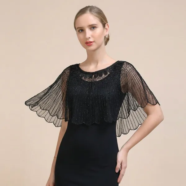 Black_High-Quality_Beaded_Sequin_Shawl_Evening_Poncho_For_Women