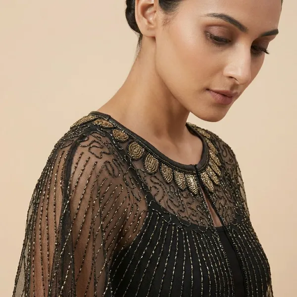 Black_Sequins_Cape_Poncho_Evening_Shawl_For_Women