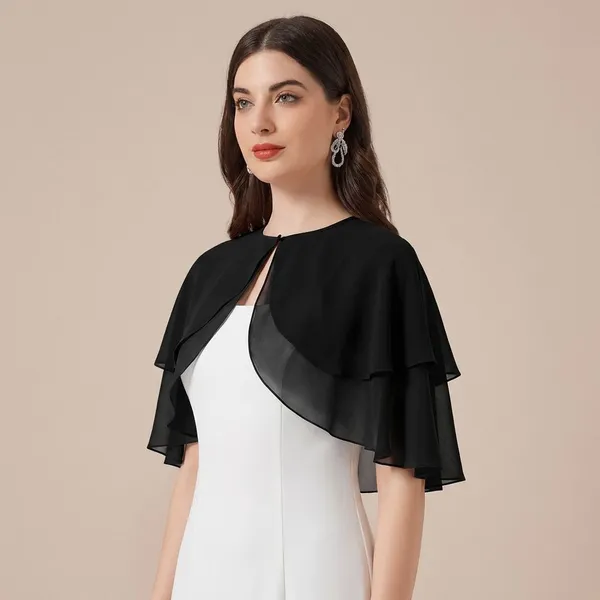 Black_Georgette_Laye_Overlay_Sheer_Cape_Poncho_Shrug_For_Women