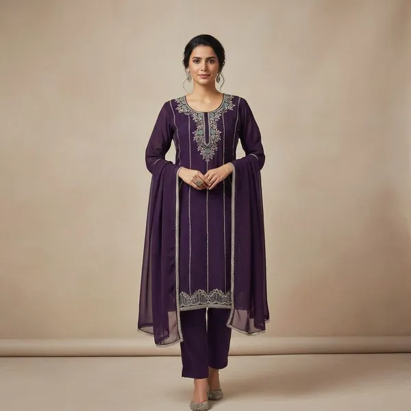 Purple_Pure_Hand_Work_Embroidered_Kurta_Suit_With_Dupatta_Dress_Material_For_Women