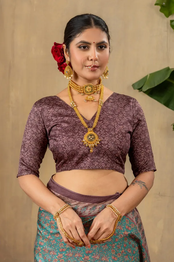 Majestic_Green_Pashmina_Silk_Saree_With_Unstitched_Blouse